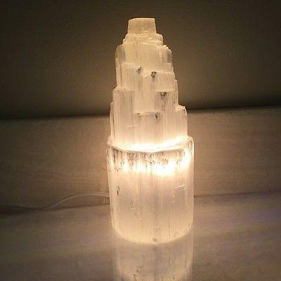 Selenite Skyscraper Lamp Small Prime - 2
