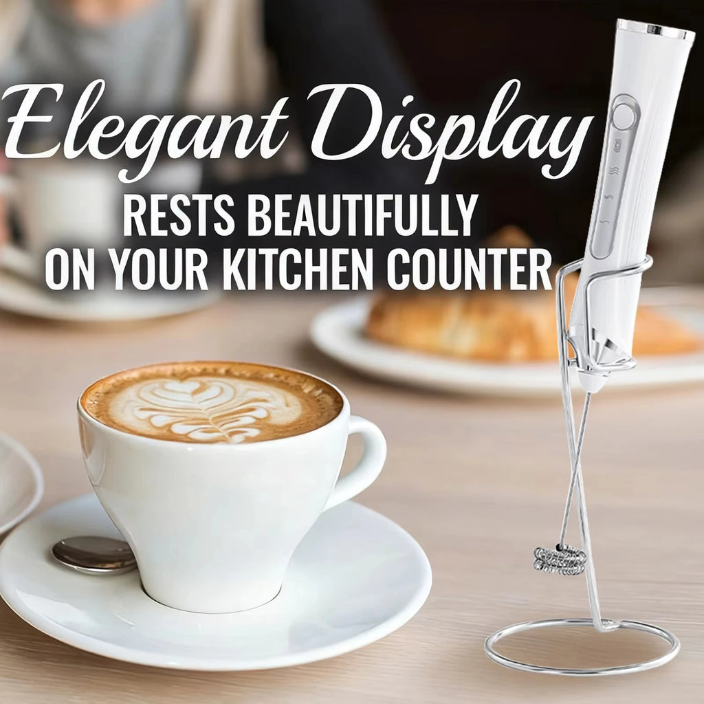 Electric coffee mixer, milk frother, handheld egg beater, 3-speed jam mixer, picnic travel barbecue ingredient mixer
