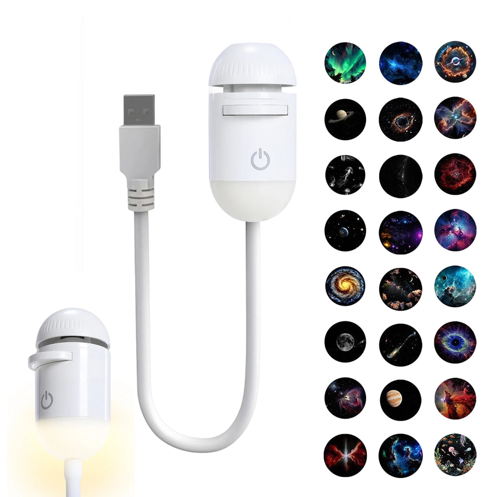 USB Galaksi Projektör – Oda & Oyun Odası Yıldızlı LED Lamba