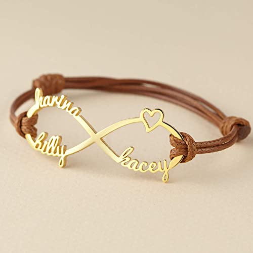 Mom Bracelet With Kids Names, Infinity Bracelet With Names,Mom Jewelry - 2