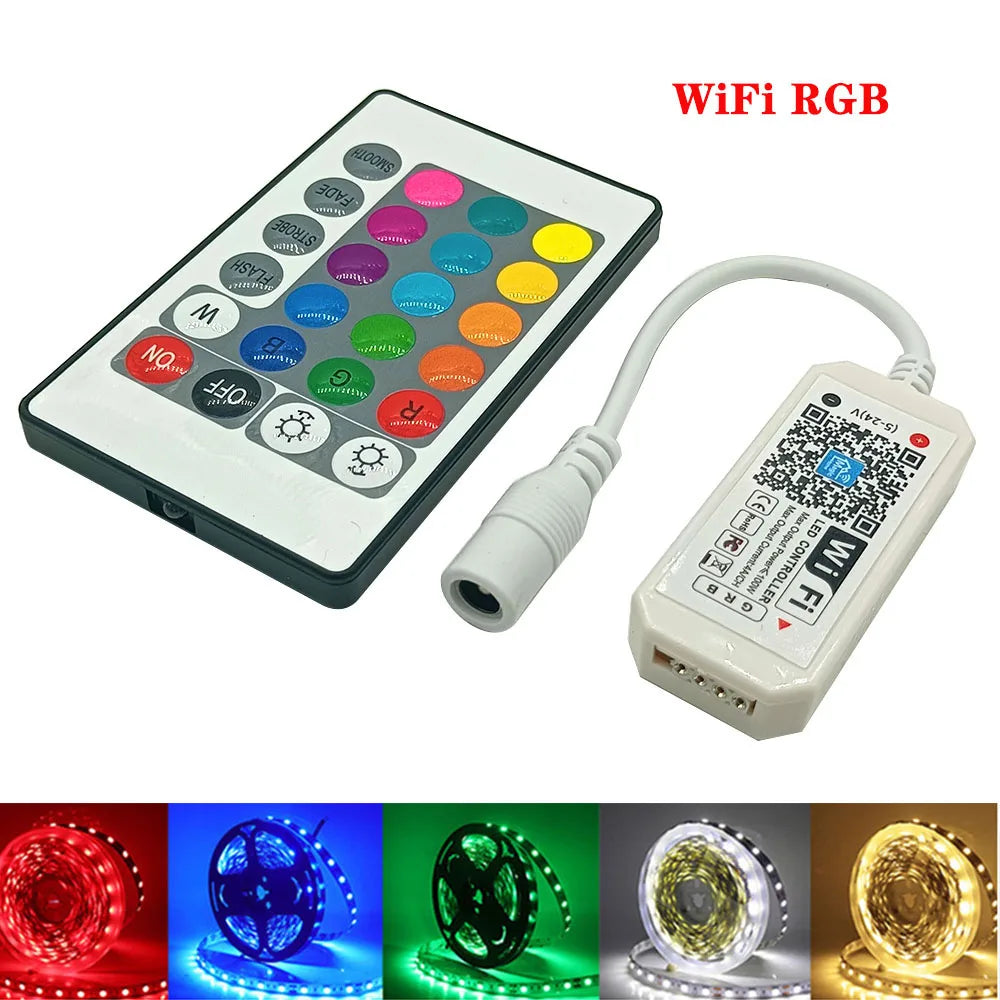 Magic Home WIFI LED Controller 5V 12V 24V RGBW RGBWW RGB+CCT Bluetooth 2.4G Touch For 5050 2835 WS2811 WS2812B Led Strip