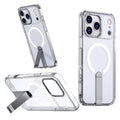 High quality matte metal invisible bracket car magnetic phone case · ForIPhone17Pro Max 13 14 15 16 lens bumper full protection