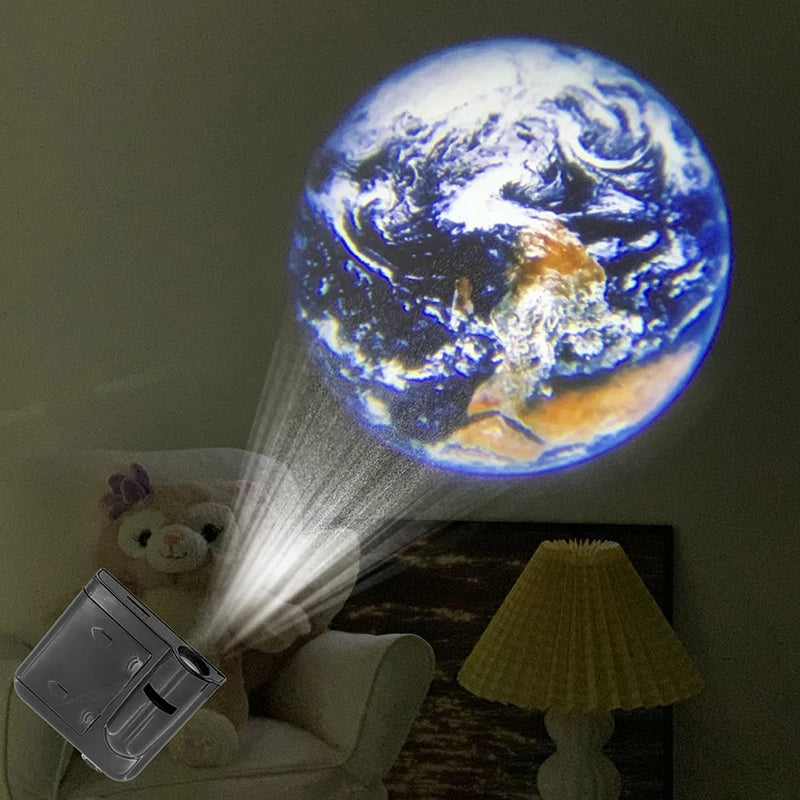 Aurora Moon Galaxy Projection Lamp for Ambient Night Light Earth ProjectorPhotography Star Projector Night Light for Adu