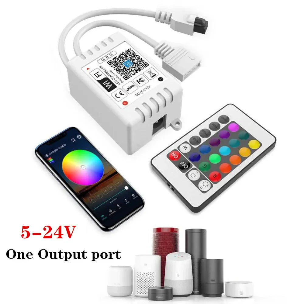 Magic Home WIFI LED Controller 5V 12V 24V RGBW RGBWW RGB+CCT Bluetooth 2.4G Touch For 5050 2835 WS2811 WS2812B Led Strip