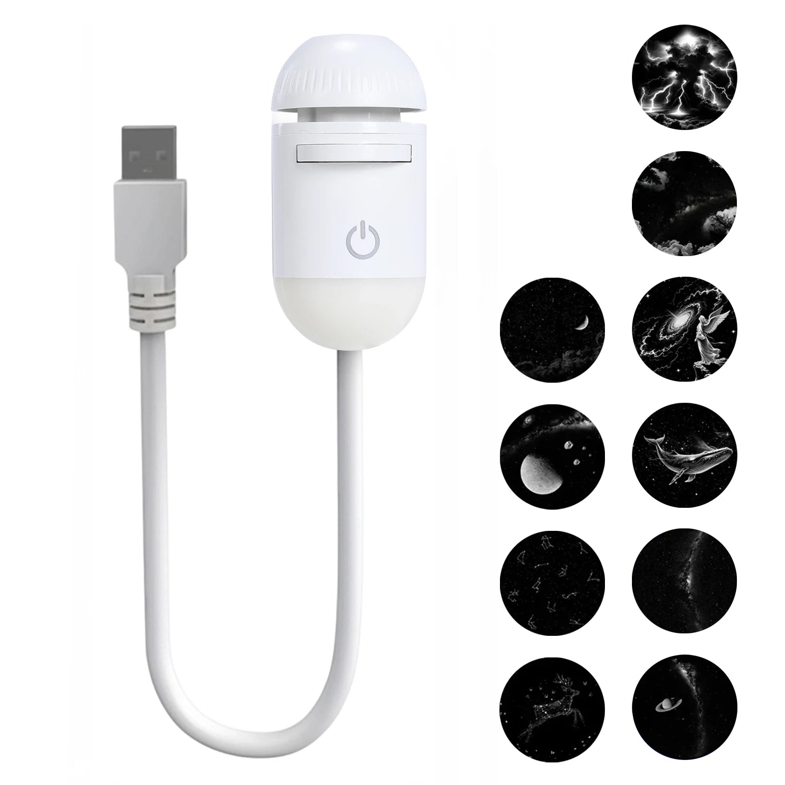 USB Galaksi Projektör – Oda & Oyun Odası Yıldızlı LED Lamba