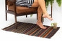 Handmade Wool Rug with Colorful Stripes - 3