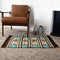Monte Alban Southwestern Native American Turquoise Rug - 2