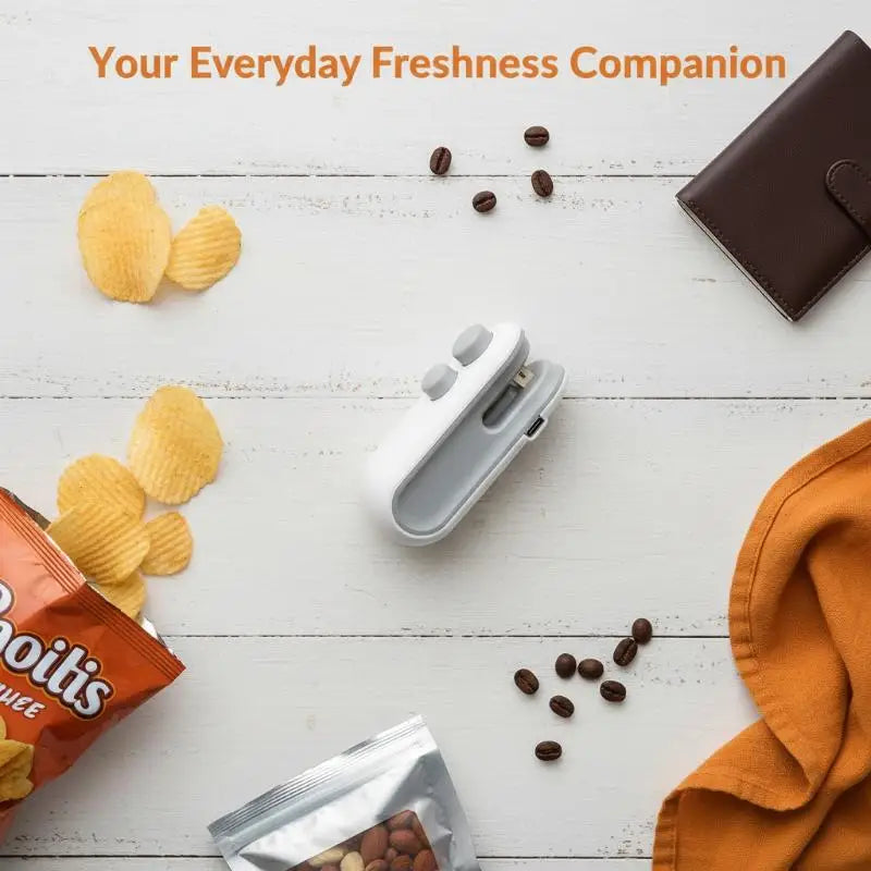 Mini Handheld Food Heat Sealer USB Rechargeable Heat Sealer Food Storage Bag Plastic Package Food Sealer