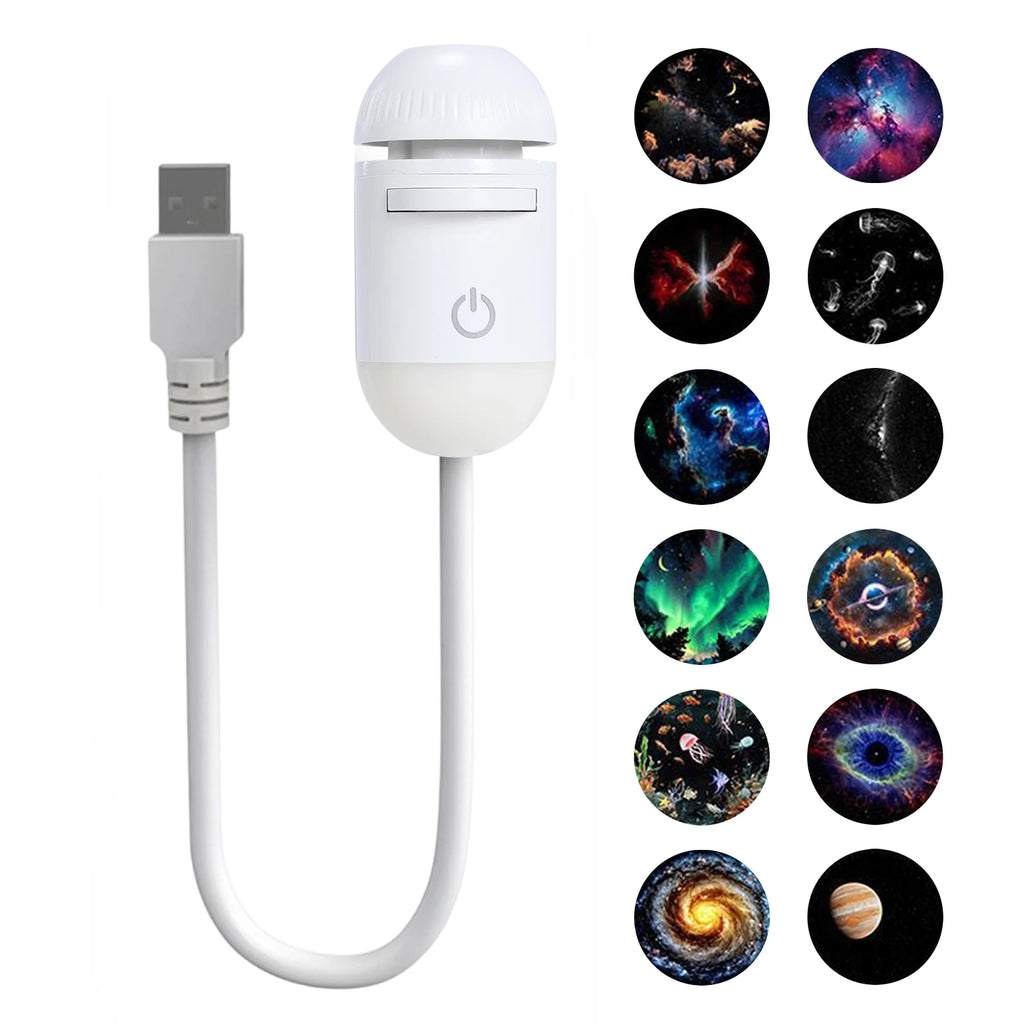 USB Galaksi Projektör – Oda & Oyun Odası Yıldızlı LED Lamba