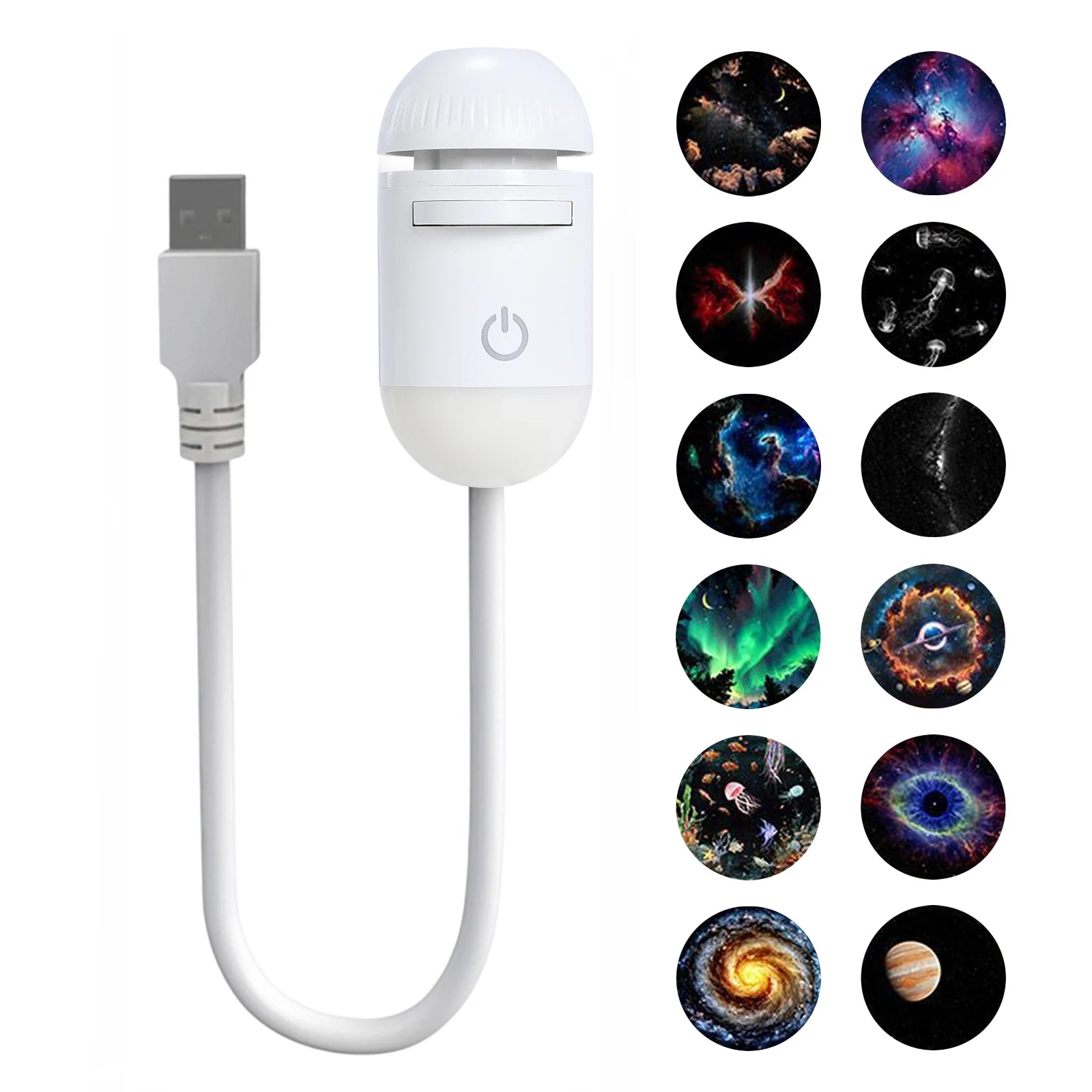 USB Galaksi Projektör – Oda & Oyun Odası Yıldızlı LED Lamba