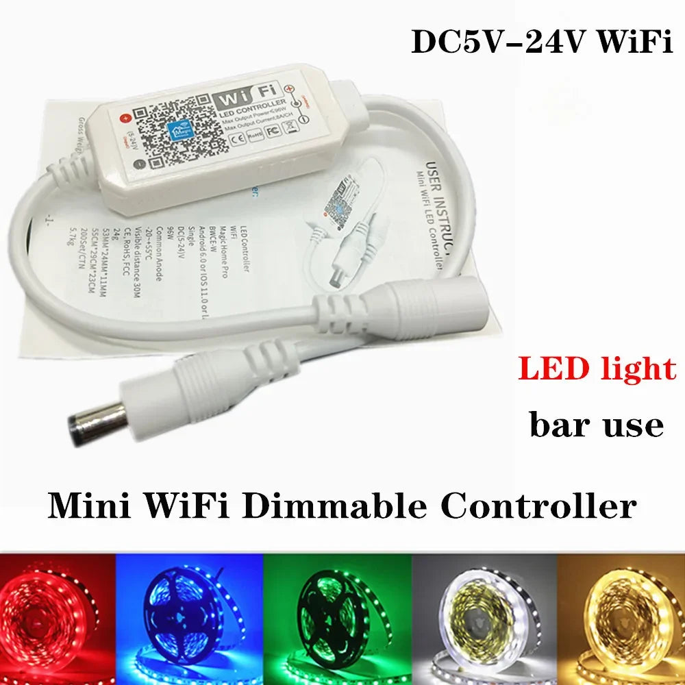 Magic Home WIFI LED Controller 5V 12V 24V RGBW RGBWW RGB+CCT Bluetooth 2.4G Touch For 5050 2835 WS2811 WS2812B Led Strip