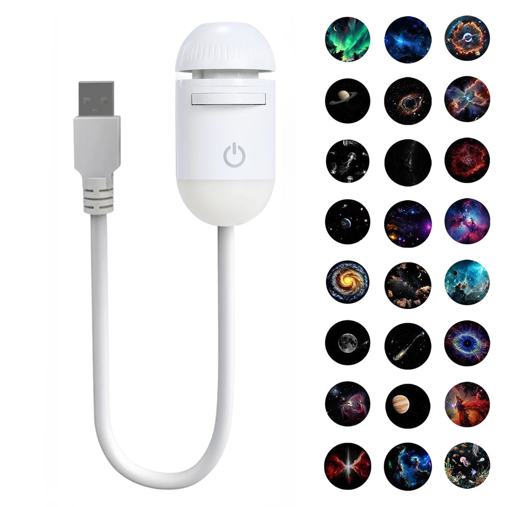 USB Galaksi Projektör – Oda & Oyun Odası Yıldızlı LED Lamba