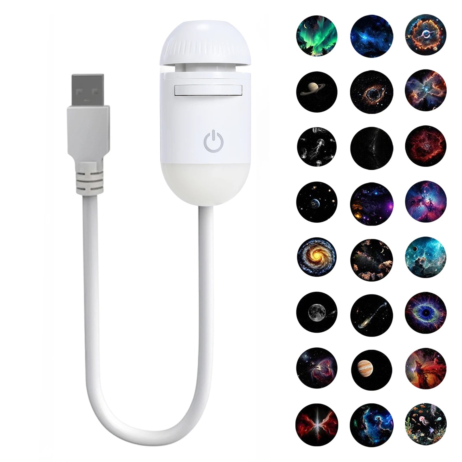 USB Galaksi Projektör – Oda & Oyun Odası Yıldızlı LED Lamba