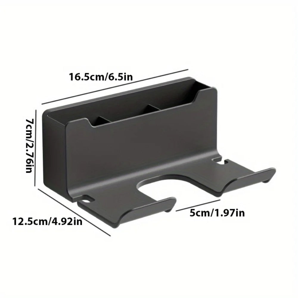 No-Drill Hair Dryer Holder Wall Mount