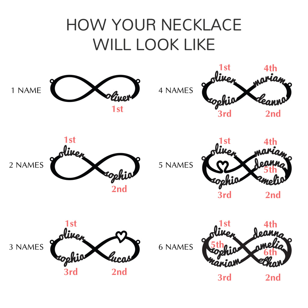 Mom Bracelet With Kids Names, Infinity Bracelet With Names,Mom Jewelry - 3