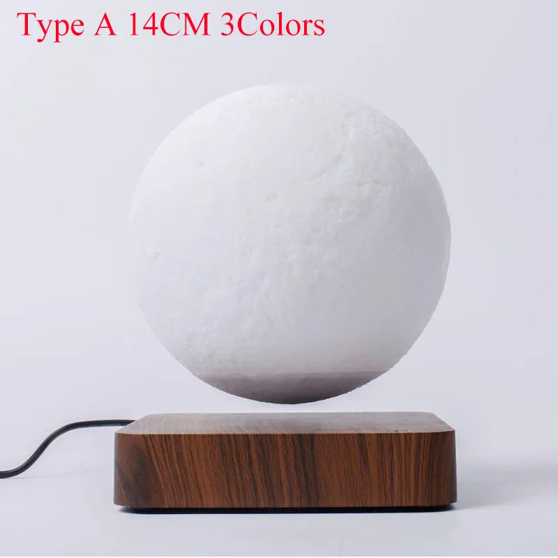 T30 floating night light 3 colors and 3D LED moon light ornaments (there are 2 models, please check before placing an or
