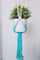 Macrame Plant Hanger, Dip-Dye, Aquamarine - 2