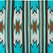 Monte Alban Southwestern Native American Turquoise Rug - 5